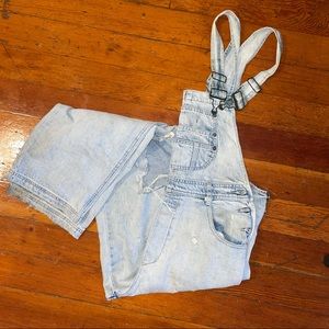 Carmar Ripped Boyfriend Jean Overalls